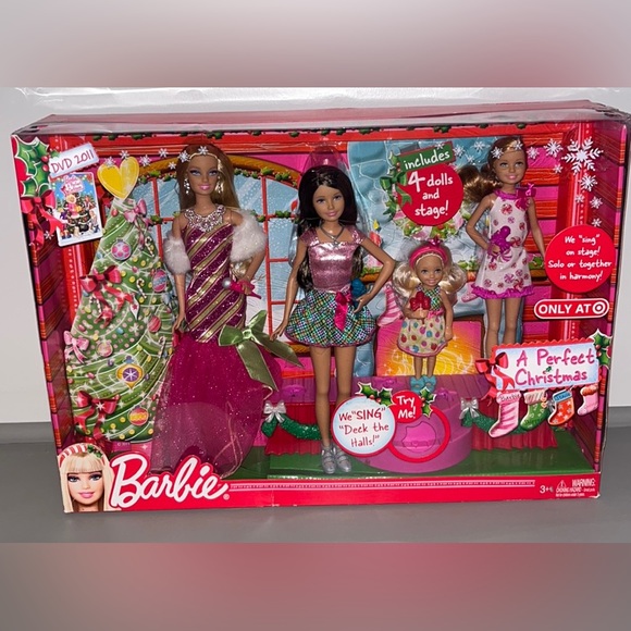 Barbie Toys Barbie A Perfect Christmas Doll Gift Set 21